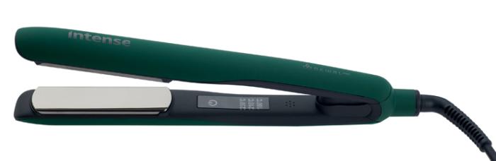 PRO INTENSE Щипцы для выпрямления волос , изумруд, 29х100мм, с терморегулятором, титановое покрытие , 53Вт