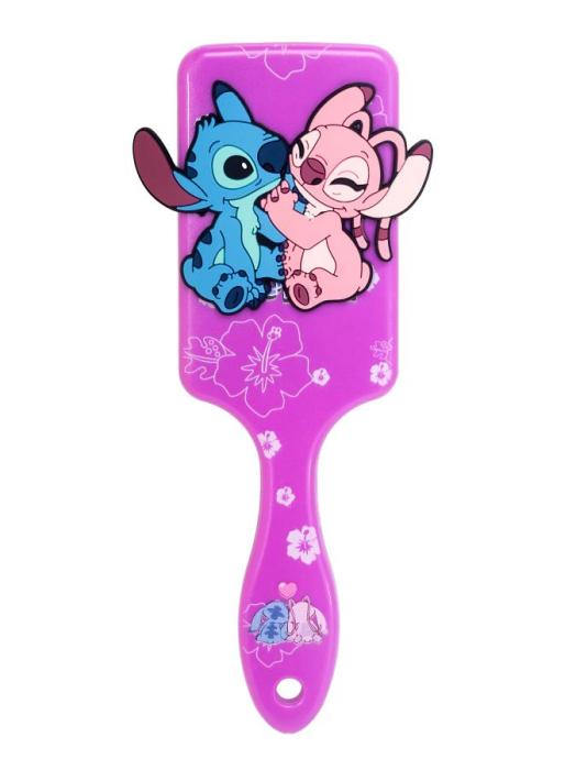 Расческа детская массажная Stitch розовая