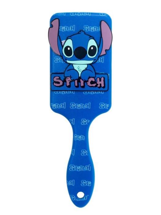 Расческа детская массажная Stitch синяя