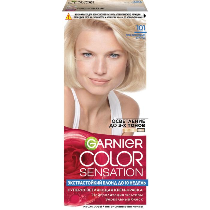 COLOR SENSATION Крем-краска для волос № 101 Платиновый Блонд
