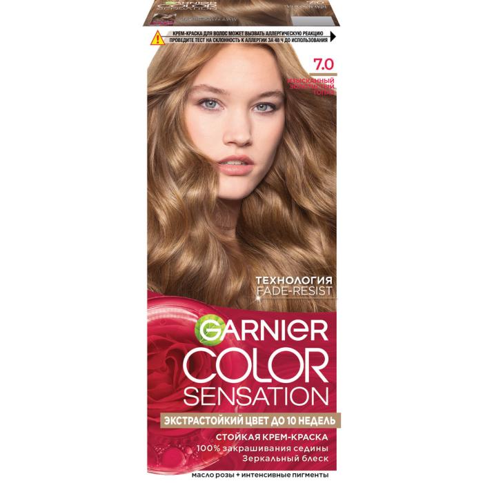 COLOR SENSATION Крем-краска для волос № 7.0 Изысканный золотистый топаз