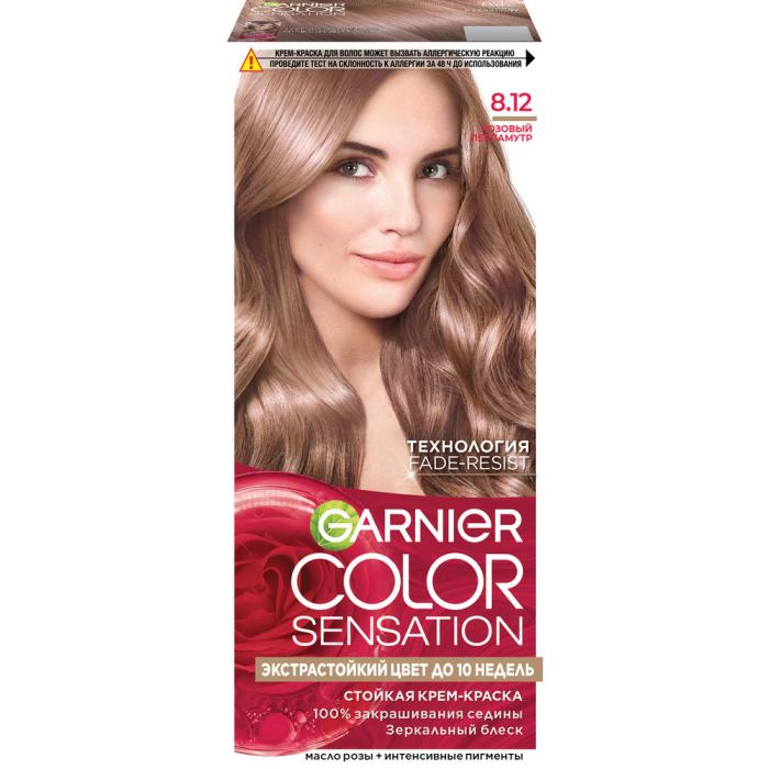 COLOR SENSATION Крем-краска для волос № 8.12 Розовый перламутр