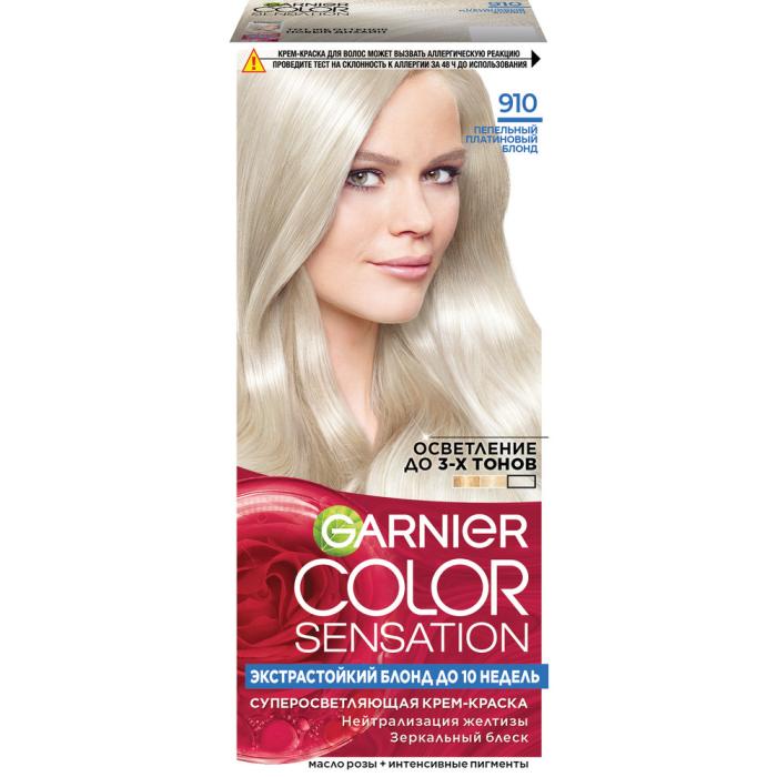 COLOR SENSATION Крем-краска для волос № 910 Пепельно-платиновый Блонд