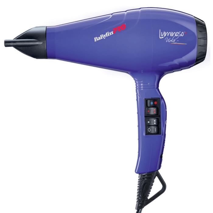 Фен Pro LUMINOSO+ фиолетовый 2100Вт 2 насадки