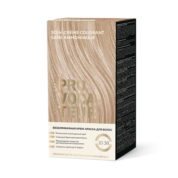 Provocateur Couleur Краска безаммиачная для волос № 10.38 Кремовый шелк