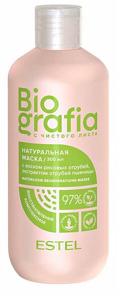 BIOGRAFIA Натуральная маска для волос Комплексное восстановление 300 мл