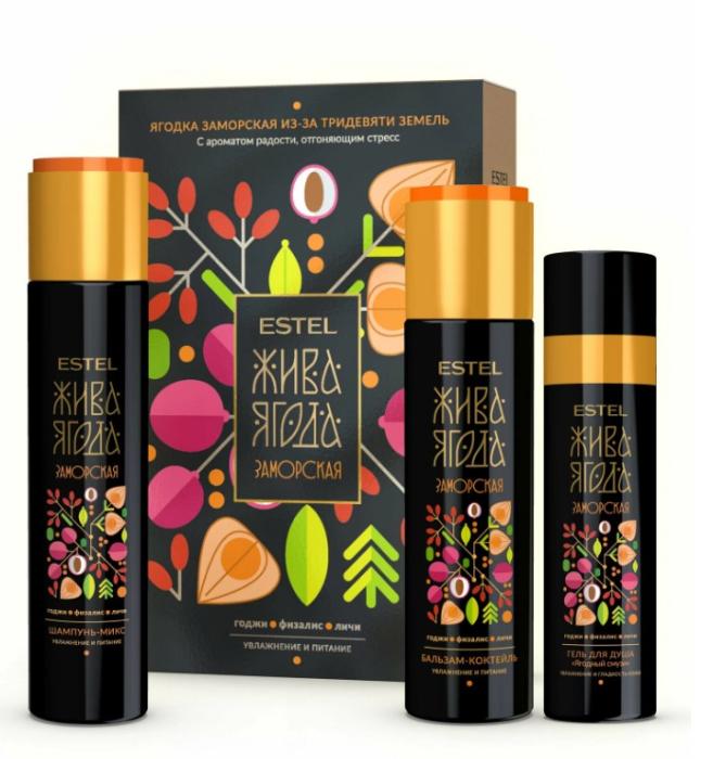 Набор Жива Ягода заморская из-за тридевяти земель (ш 300, бальз 250, гель 200)