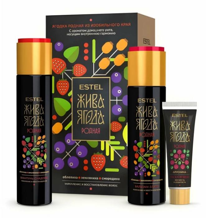 Набор Жива Ягода родная из изобильного края (ш 300, бальз 250, 5 масок*30 мл)