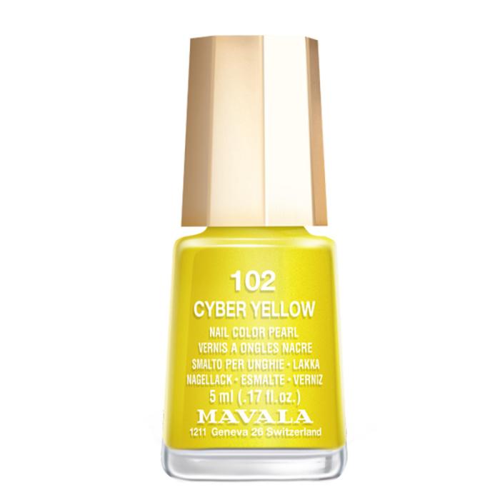 Лак для ногтей № 102 Кибержелтый 5мл