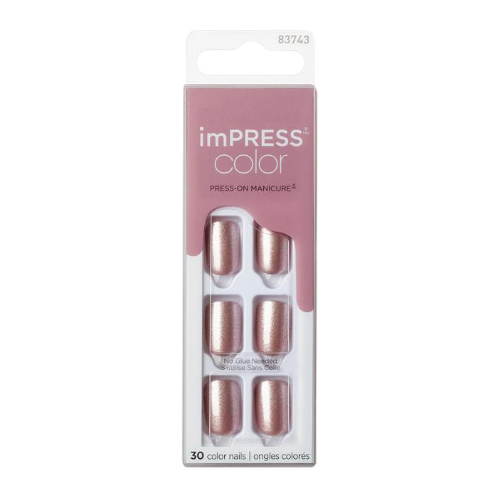 IMPRESS MANICURE ACCENTS Твердый лак Однотонный Лунный свет, длина короткая № KIMC004C
