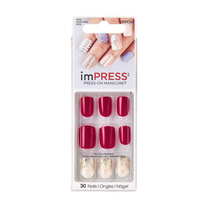 IMPRESS MANICURE ACCENTS Твердый лак Вишневый ликер, длина короткая № BIPA212XC