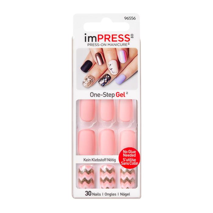 IMPRESS MANICURE ACCENTS Твердый лак Розовый мусс, длина короткая № BIPN014