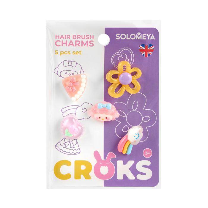 Набор украшений для расчески Croks Радуга 5 шт