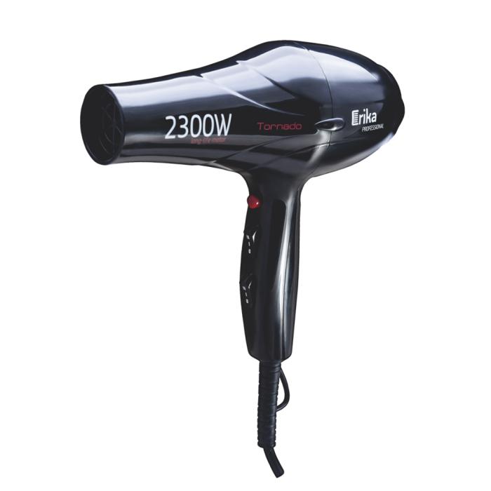 Фен для волос 2300 W черный глянцевый