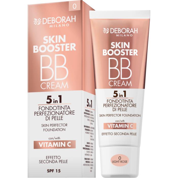 Тональный ВВ-крем Skin Booster BB Cream 5 in1 с Витамином С 0 Светло-розовый