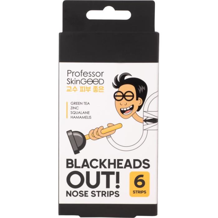 BLACKHEADS OUT NOSE STRIPS Полоски для носа 6 шт