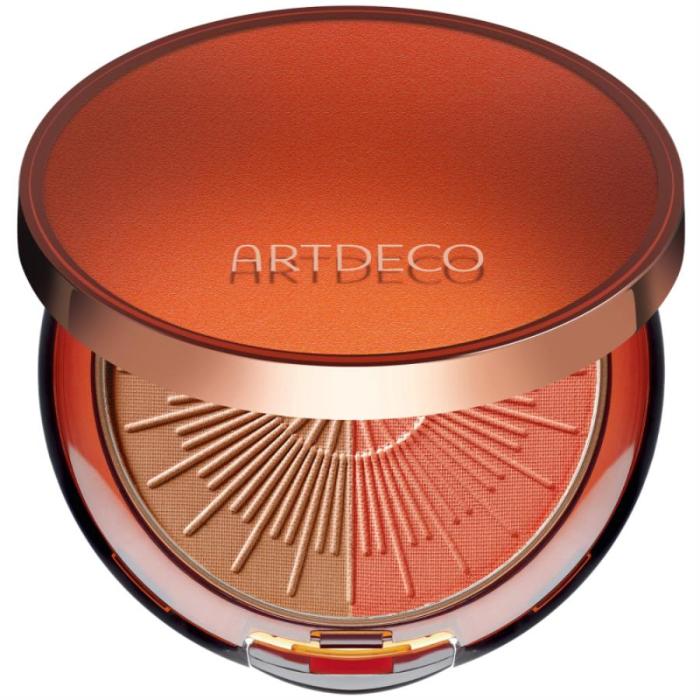 Пудра стойкая бронзирующая компактная Long-Lasting Sunkissed whitetransparent
