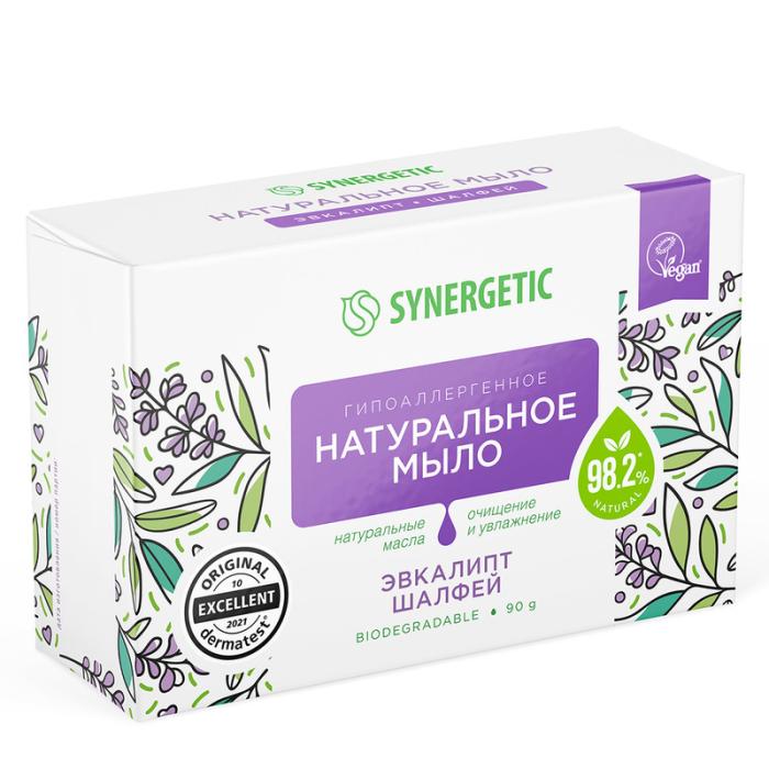 Мыло натуральное туалетное Эвкалипт и Шалфей 90 гр