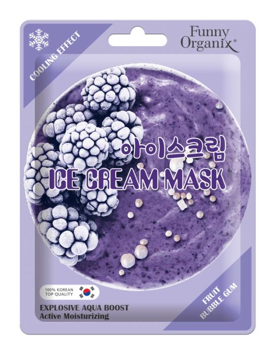 Маска-Мороженое для лица охлаждающая Fruit Bubble Gum Ледяное увлажнение 22 г