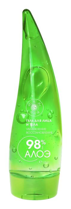 Гель для лица и тела увлажняющий восстанавливающий 98% Алоэ с гиалуроновой кислотой и пантенолом 128 мл