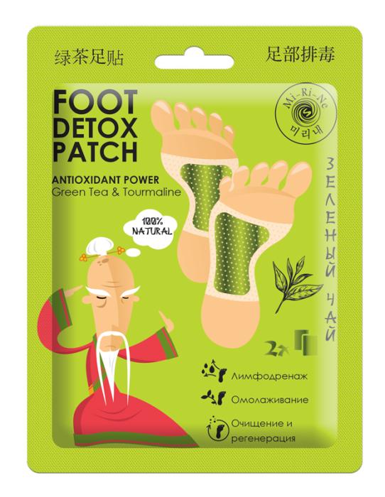Патчи-детокс для ног с зеленым чаем Мощный антиоксидант 15 г