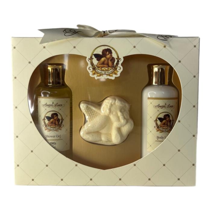 Подарочный набор Angel Love № 15 Гель для душа 100мл, лосьон для тела 100мл, соль шипучая ароматическая 55г