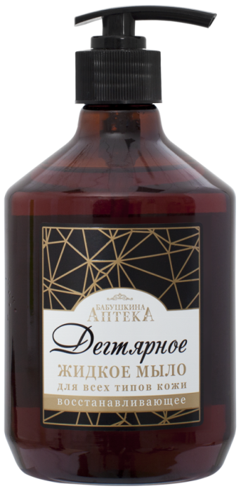 Мыло жидкое для рук для всех типов кожи восстанавливающее Дегтярное 400 мл