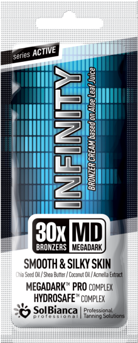 Крем автозагар Infinity 30х bronzers маслом кокоса,маслом Ши, маслом семян чиа экстрактом акмеллы 15 мл