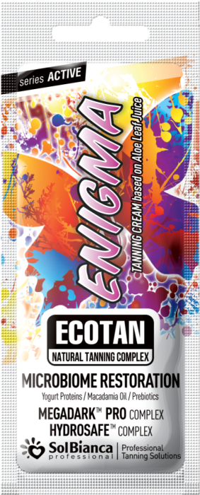 Крем для усиления загара Enigma с маслом макадамии, протеинами йогурта и пробиотиками 15 мл