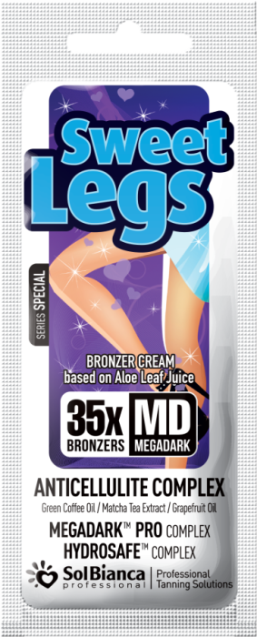 Крем-автозагар Sweet Legs для ног 35х bronzers с маслом кофе грейпфрута и экстрактом чая мат 15 мл