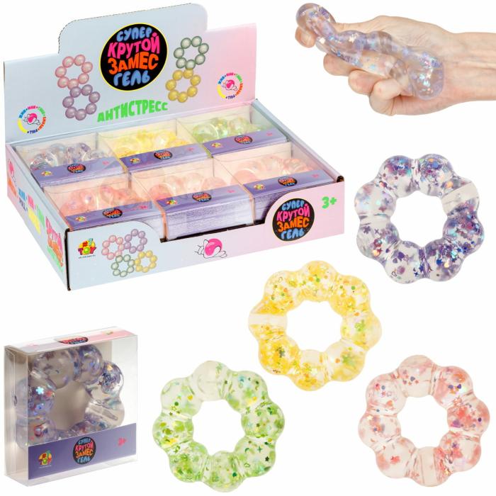 Игрушка-антистресс Браслет с блесткамим 8*8см 1 шт
