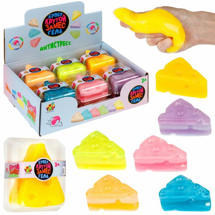 Игрушка-антистресс Супергель сыр 8*6.5см 1 шт