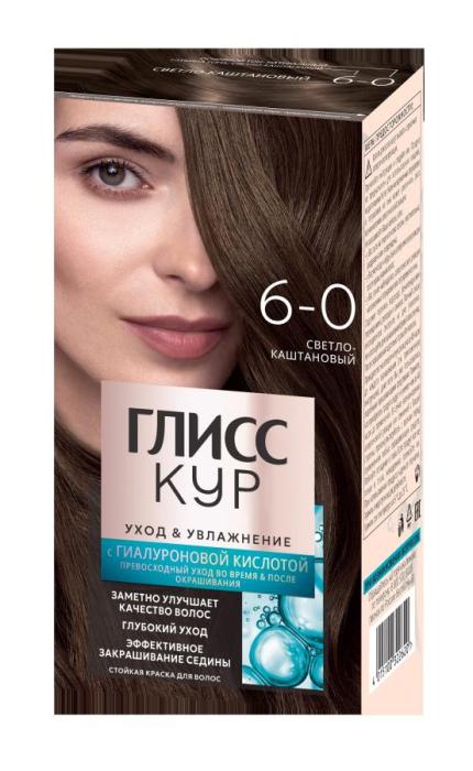 Уход&Увлажнение Краска для волос № 6-0 Светло-каштановый