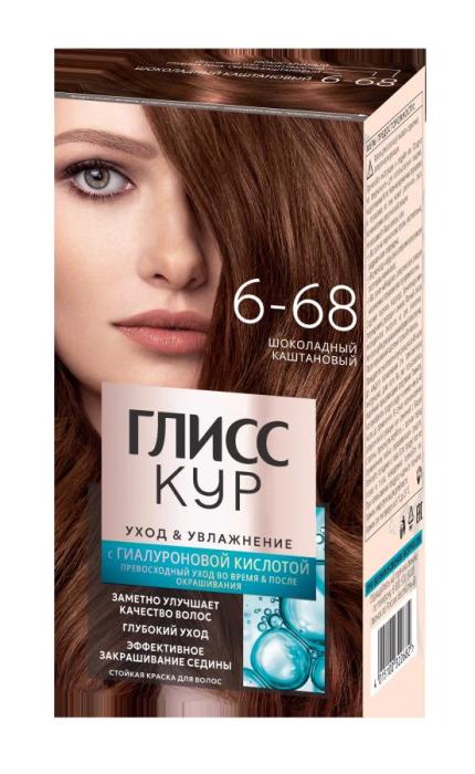 Уход&Увлажнение Краска для волос № 6-68 Шоколадный каштановый