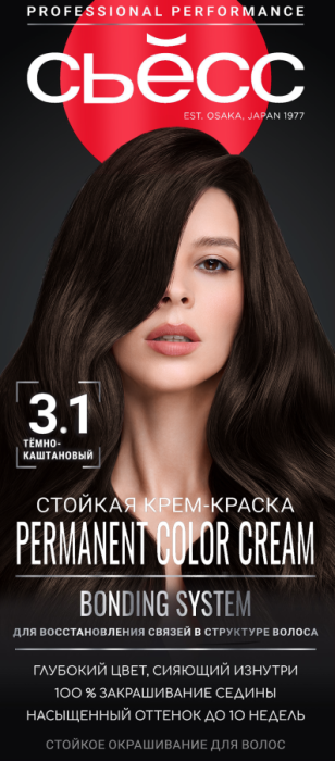 Краска для волос № 3-1 Темно-каштановый