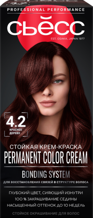 Краска для волос № 4-2 Красное дерево