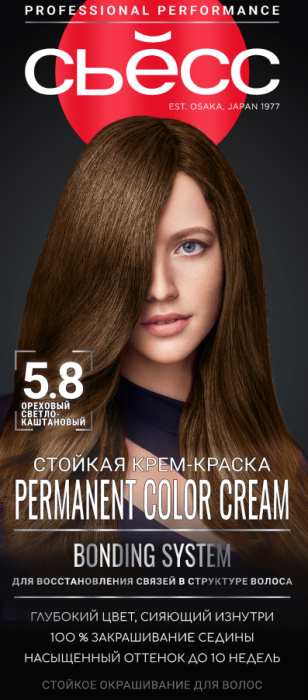 Краска для волос № 5-8 Ореховый светло-каштановый