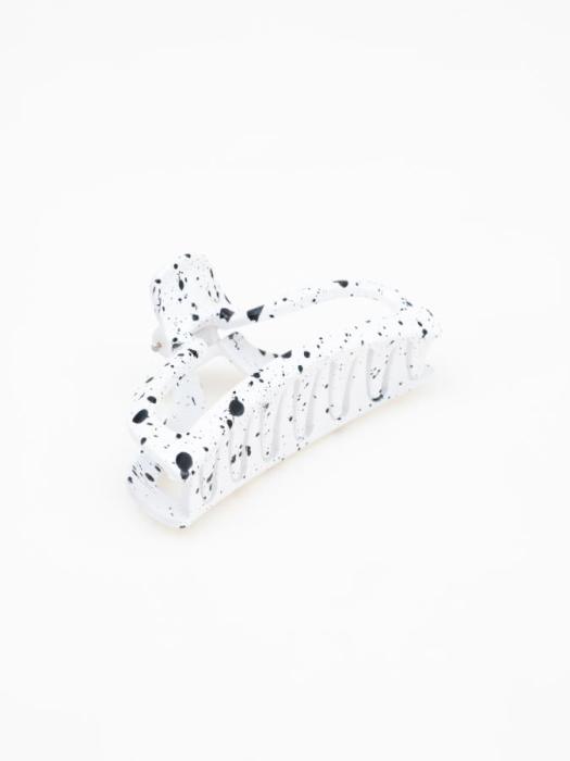 Стильная и удобная заколка для густых волос Купол белый 1 шт