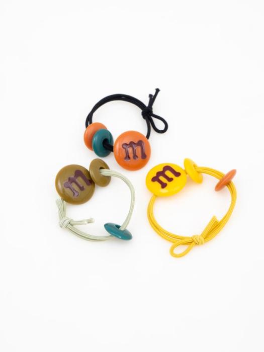 Резинка для волос с декором m. Прекрасное дополнение к Вашему образу 3 шт