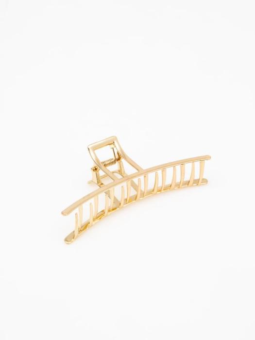 Стильная и удобная заколка для густых волос Дуга Золото 1 шт