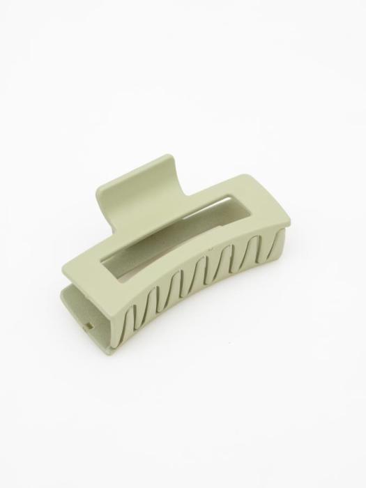 Стильная и удобная заколка для густых волос прямоугольная темно-зеленый 1 шт