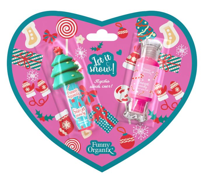 Набор Сладкая конфета Бальзам для губ 4г,тинт для губ 13мл