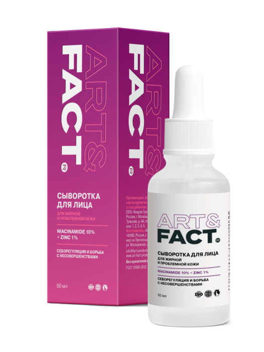 Сыворотка для лица с цинком и ниацинамидом (Niacinamide 10% + Zinc 1%) 50 мл