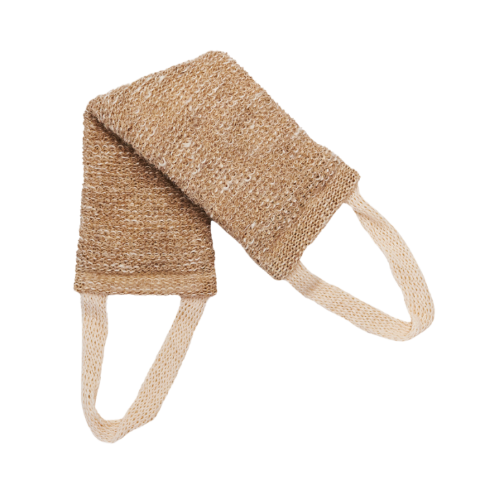 Мочалка длинная с ручками, двусторонняя 1 шт