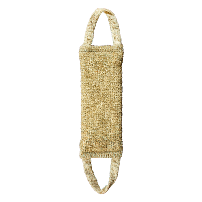 Мочалка конопля длинная с ручками 1 шт