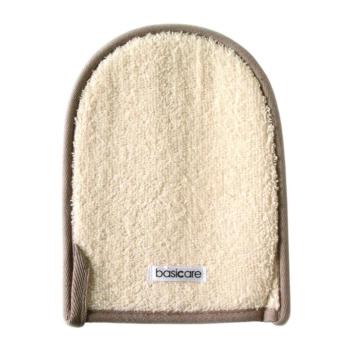 Мочалка-варежка банная люфа/махровая ткань 1 шт