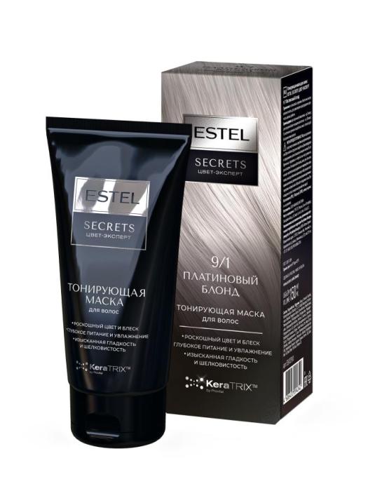 Secrets Цвет-эксперт Маска для волос тонирующая 9/1 Платиновый Блонд 150 мл