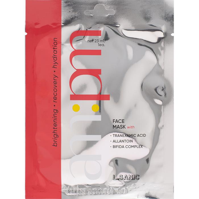 Балансирующая тканевая маска с транексамовой кислотой и пробиотиком 23 мл