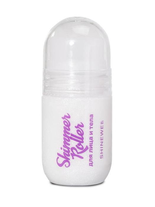 Жидкий шиммер для лица и тела Shimmer Roller серебряный 30 мл