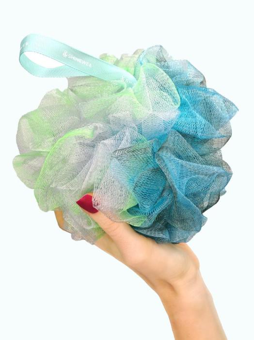 Мочалка для тела разноцветная